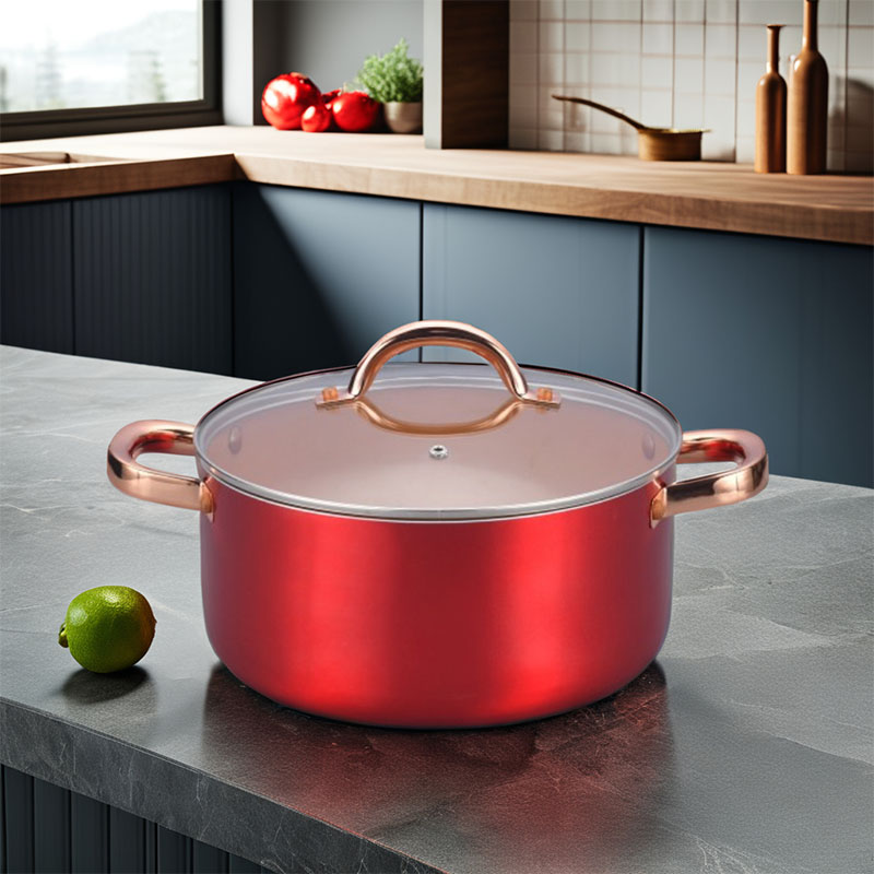 أواني الطهي النحاسية من الفولاذ المقاوم للصدأ