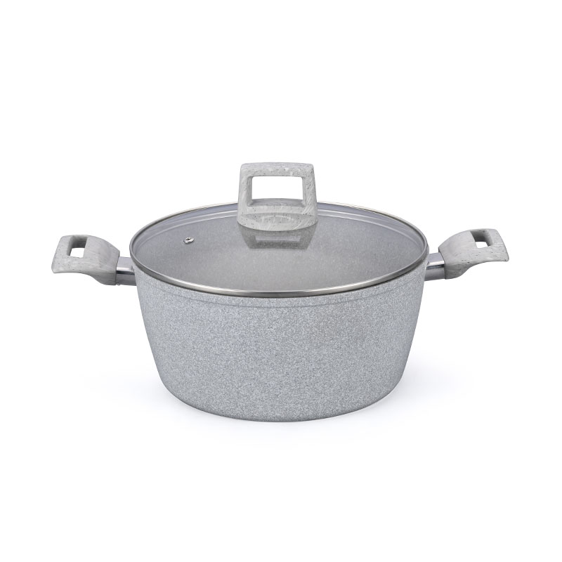 مجموعة أدوات المطبخ الناعمة اللمس مجموعة أدوات طبخ مزورة مع حبة الخشب الرخامي