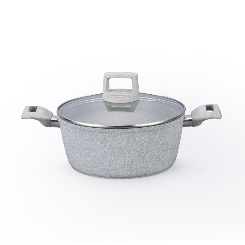 مجموعة أدوات المطبخ الناعمة اللمس مجموعة أدوات طبخ مزورة مع حبة الخشب الرخامي