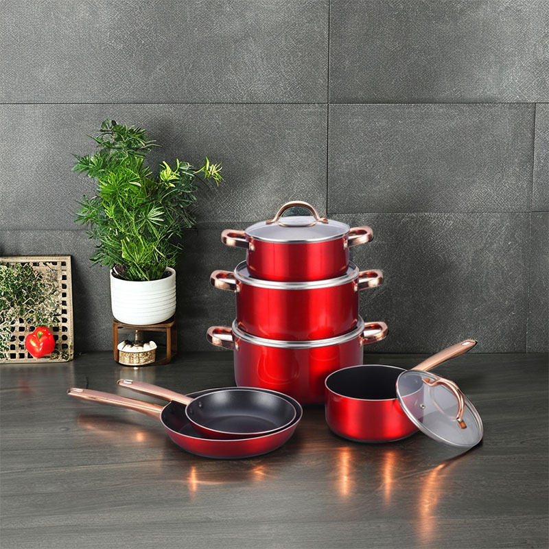 أواني الطهي النحاسية من الفولاذ المقاوم للصدأ