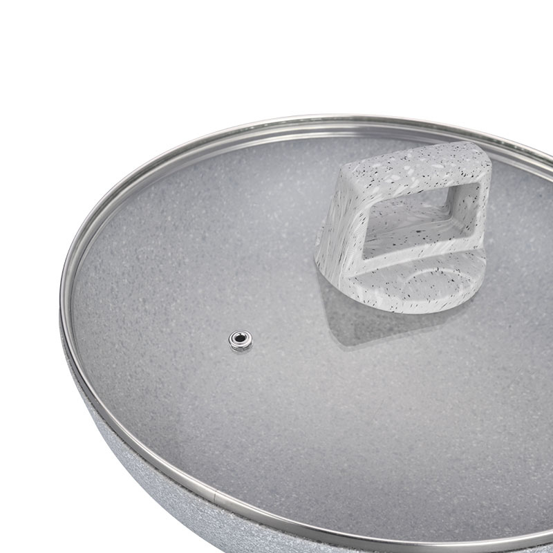 مجموعة أدوات المطبخ الناعمة اللمس مجموعة أدوات طبخ مزورة مع حبة الخشب الرخامي