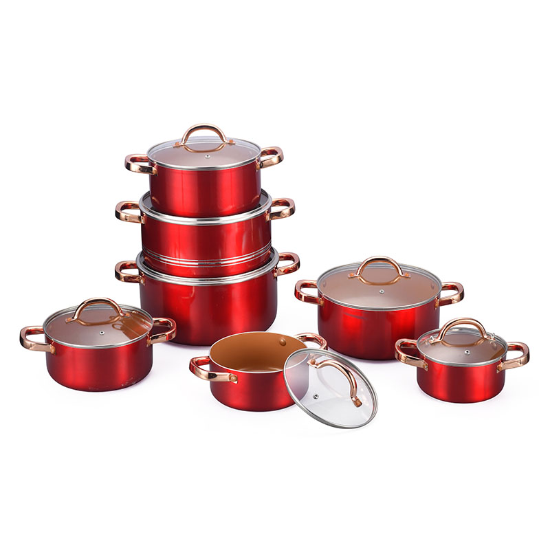 أواني الطهي النحاسية من الفولاذ المقاوم للصدأ