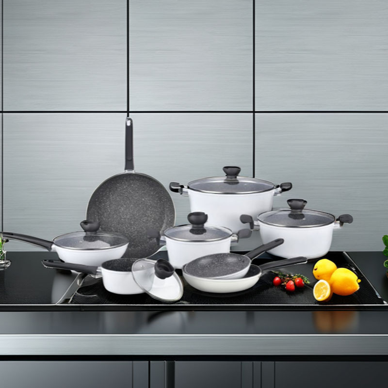 الحبوب الخشبية مزورة مقبض القابلة للفصل أدوات طبخ مع spangle