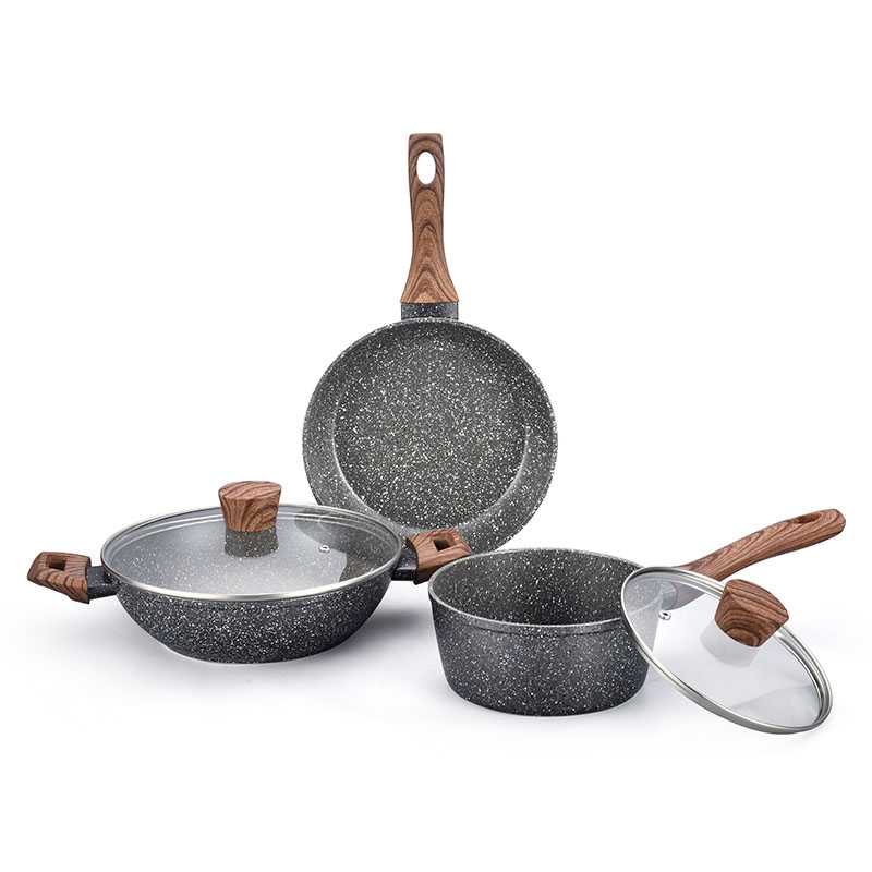 الحجر الرمادي المتين مزور جيد غير عصا أدوات طبخ الطهي