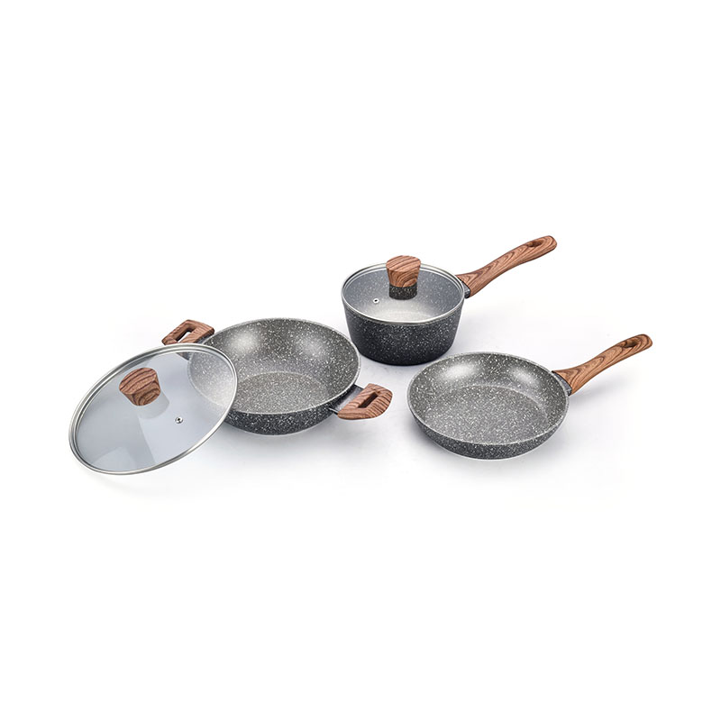 الحجر الرمادي المتين مزور جيد غير عصا أدوات طبخ الطهي