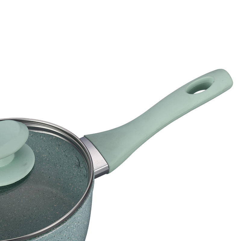 رخام غير عصا طلاء وعاء مجموعة أدوات طبخ مزورة