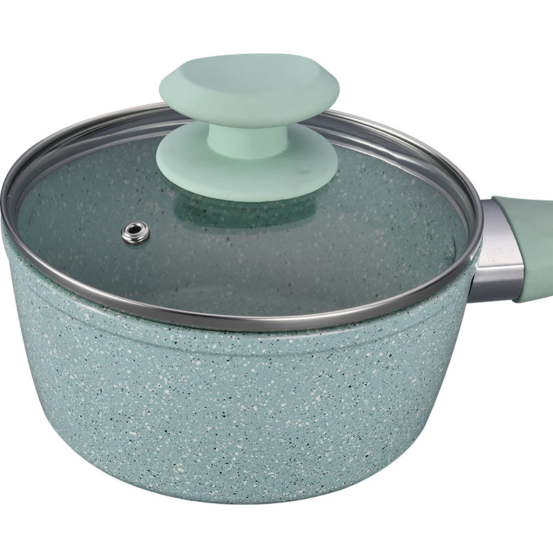 رخام غير عصا طلاء وعاء مجموعة أدوات طبخ مزورة