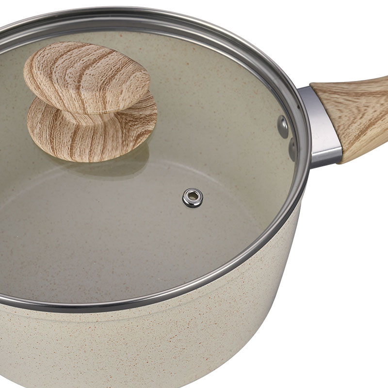 أواني الطبخ الرخامية البيضاء الكريمية وأدوات الطهي مزورة