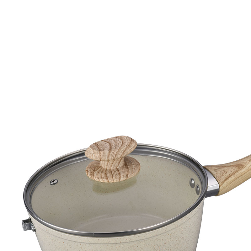 أواني الطبخ الرخامية البيضاء الكريمية وأدوات الطهي مزورة