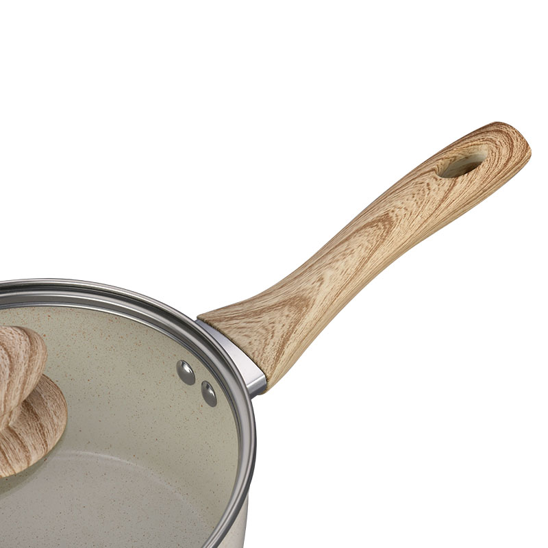 أواني الطبخ الرخامية البيضاء الكريمية وأدوات الطهي مزورة