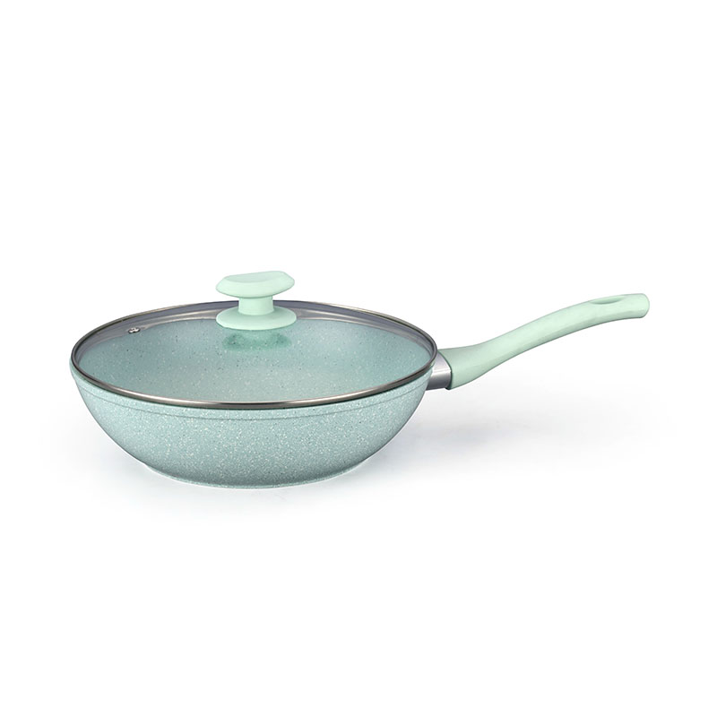 رخام غير عصا طلاء وعاء مجموعة أدوات طبخ مزورة