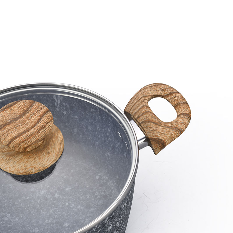 أواني الجرانيت والمقالي مروّخة من أدوات الطهي