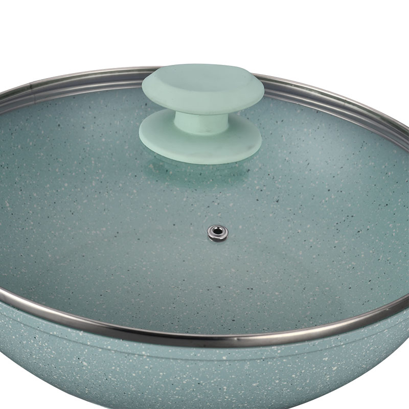 رخام غير عصا طلاء وعاء مجموعة أدوات طبخ مزورة