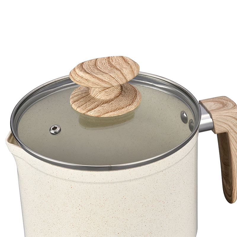 أواني الطبخ الرخامية البيضاء الكريمية وأدوات الطهي مزورة