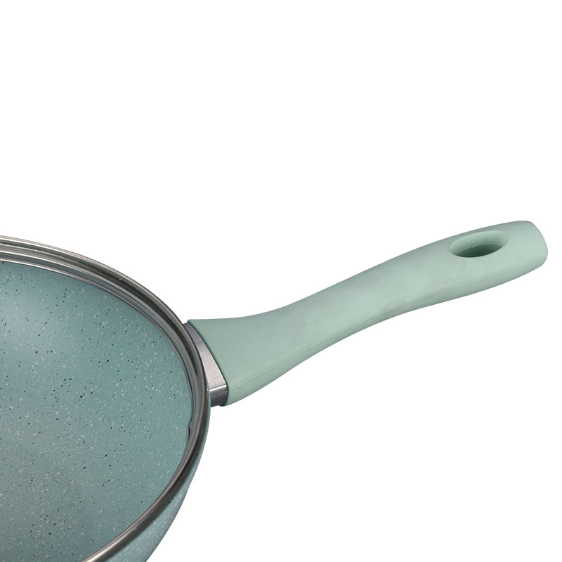 رخام غير عصا طلاء وعاء مجموعة أدوات طبخ مزورة