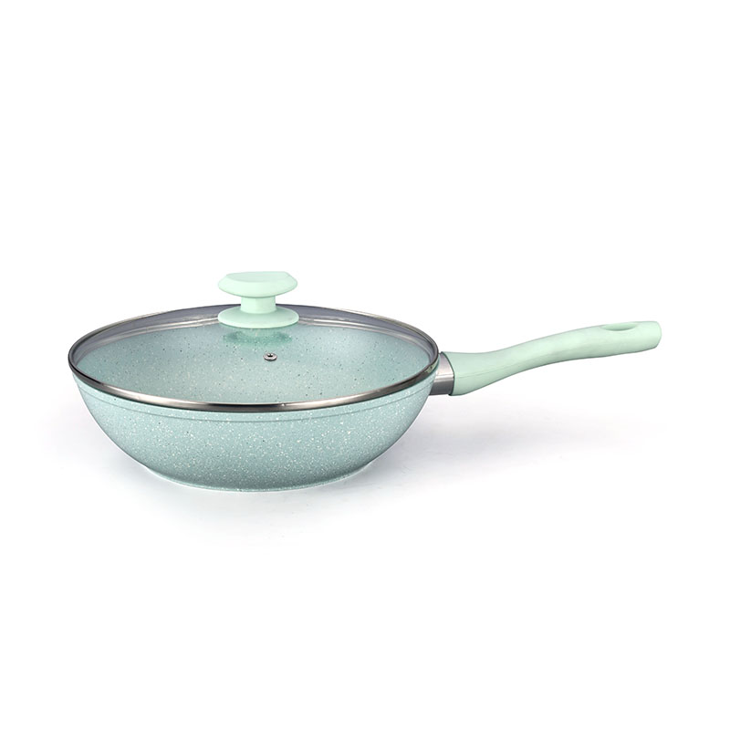 رخام غير عصا طلاء وعاء مجموعة أدوات طبخ مزورة