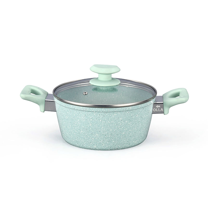 رخام غير عصا طلاء وعاء مجموعة أدوات طبخ مزورة