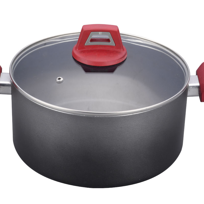 مجموعات أدوات طبخ مضغوطة أسود كلاسيكي