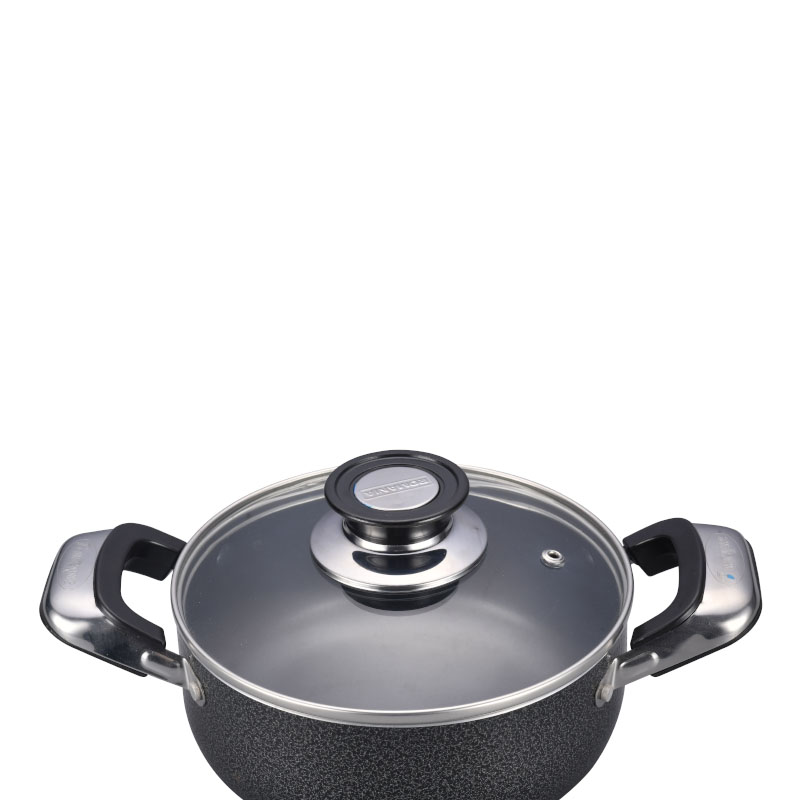 مجموعة من الفولاذ المقاوم للصدأ غير العصي مجموعة أدوات طبخ مضغوطة