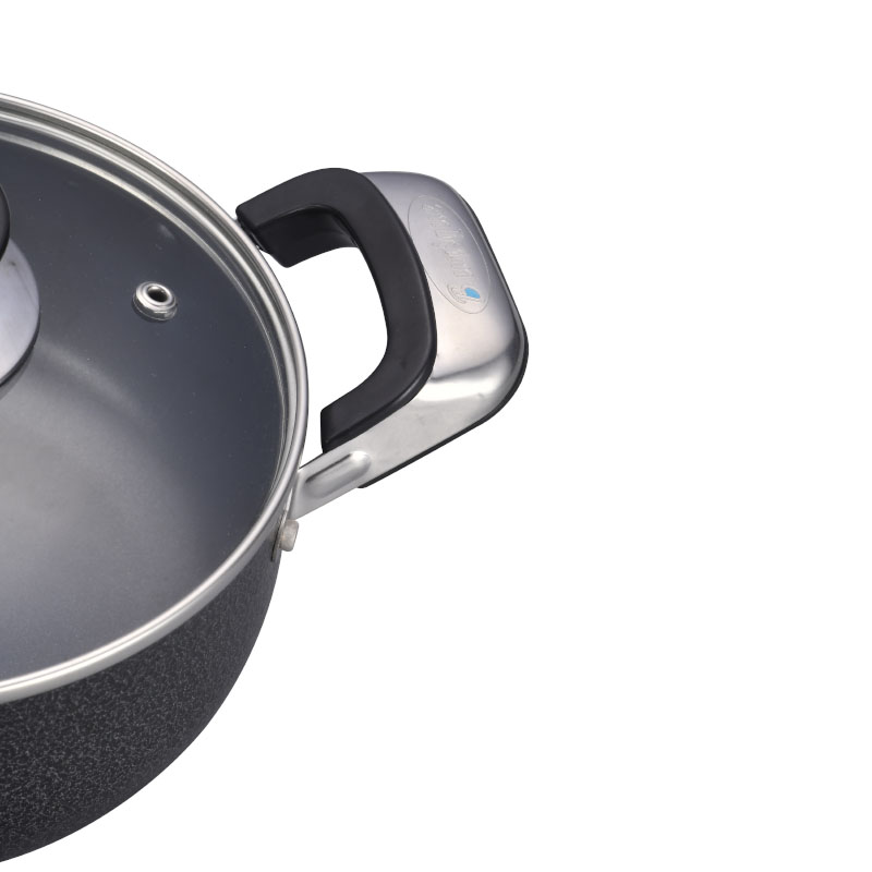 مجموعة من الفولاذ المقاوم للصدأ غير العصي مجموعة أدوات طبخ مضغوطة