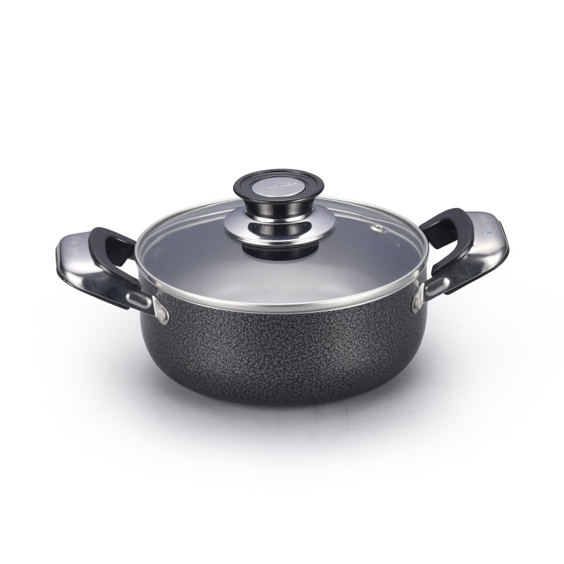 مجموعة من الفولاذ المقاوم للصدأ غير العصي مجموعة أدوات طبخ مضغوطة