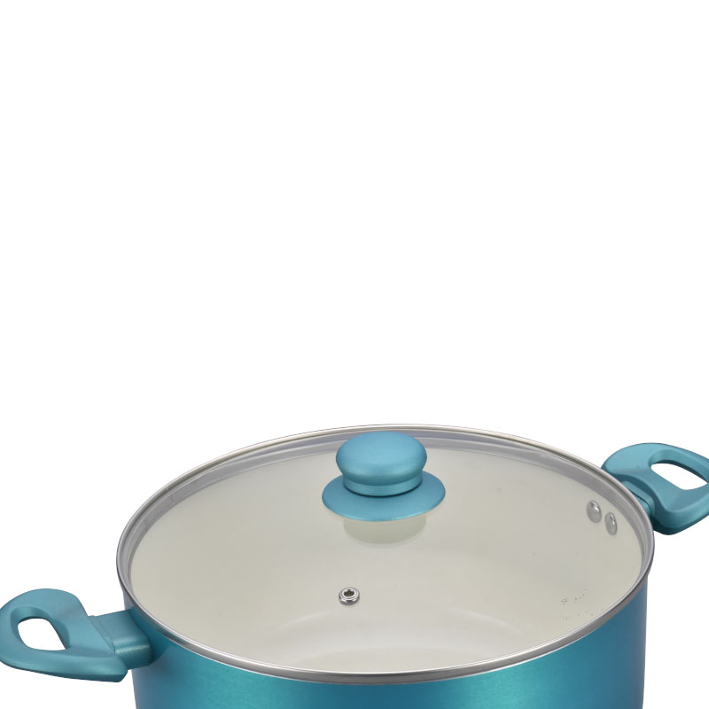 Telamon Seleestial Blue Series مجموعة أدوات طبخ الطلاء السيراميك