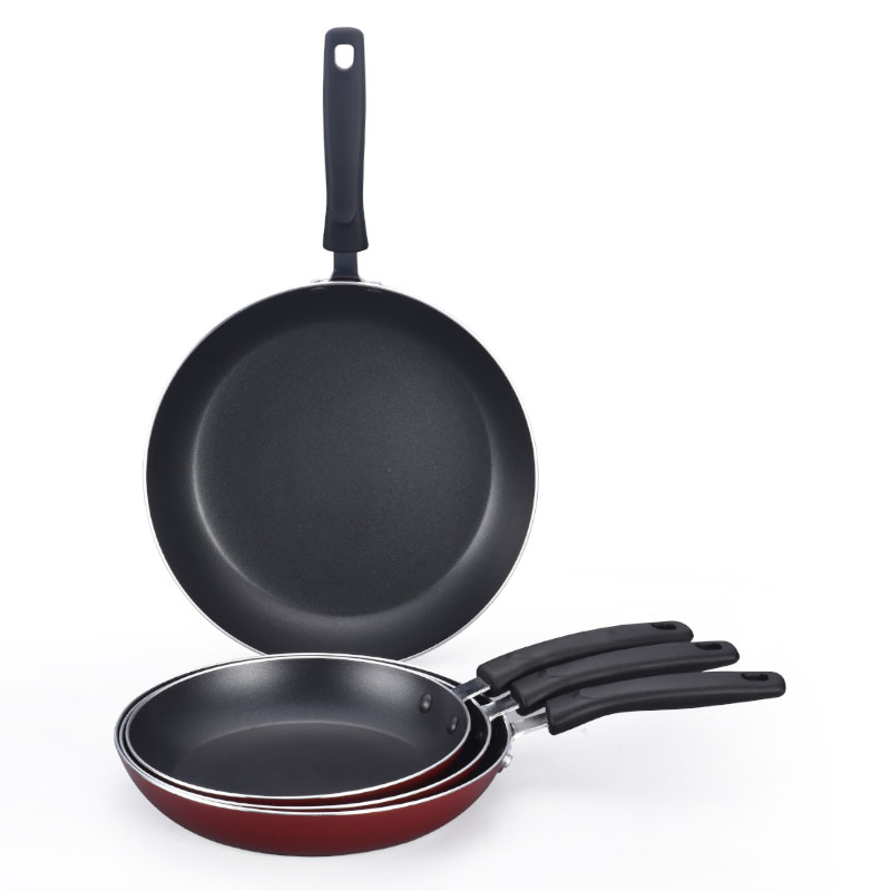 أدوات طبخ مقلاة أسود باكليت مع معدن قوي