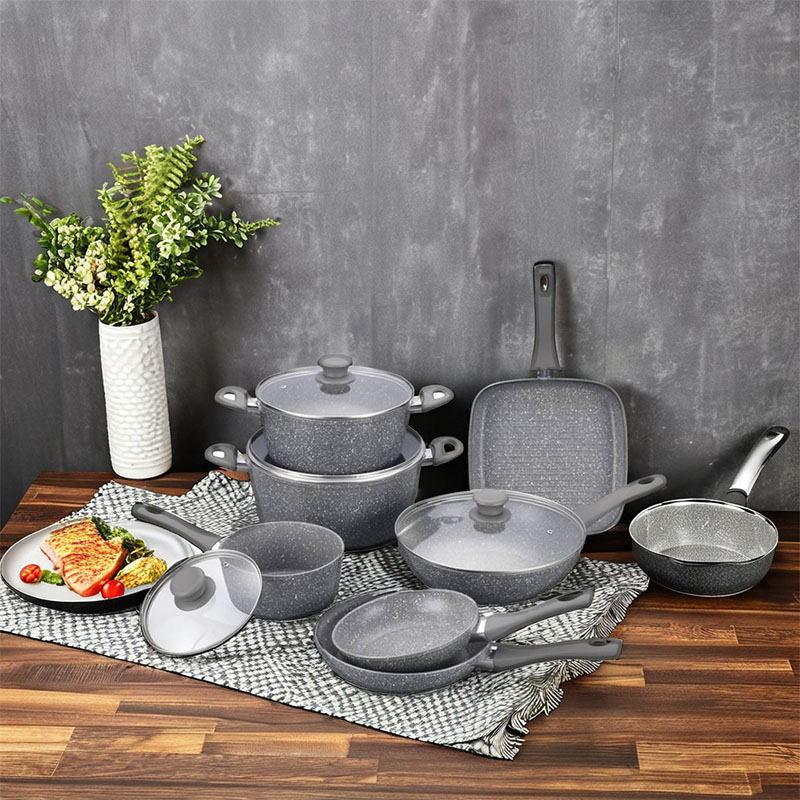 مجموعات أدوات طبخ مزورة الرخام الكلاسيكية