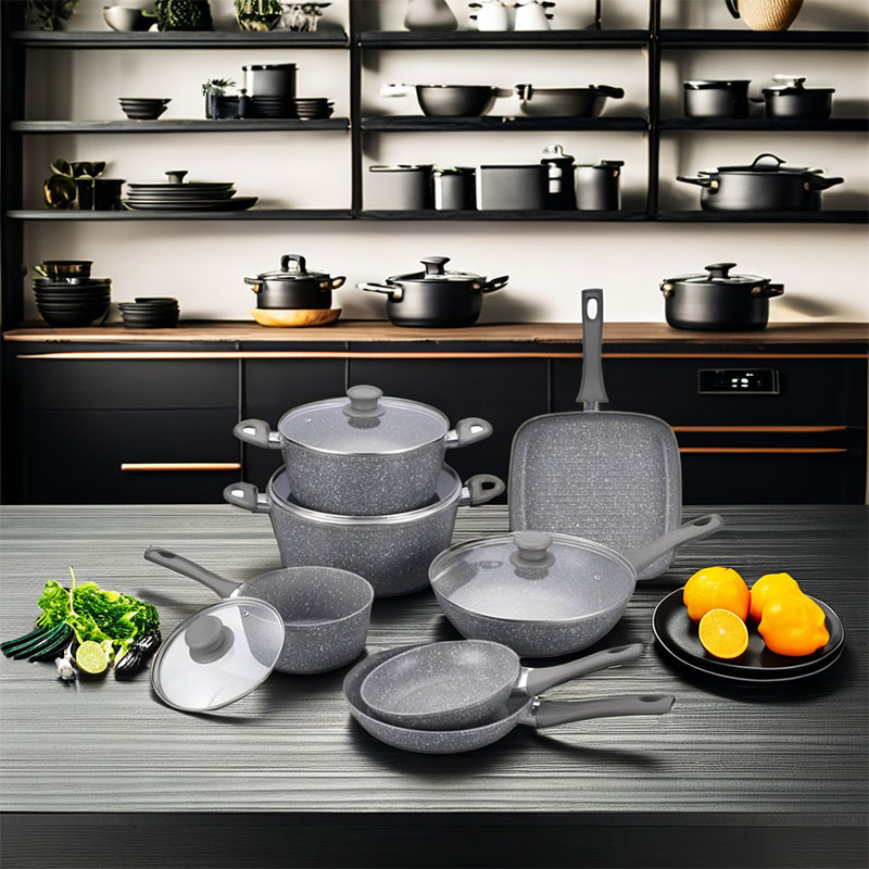 مجموعات أدوات طبخ مزورة الرخام الكلاسيكية
