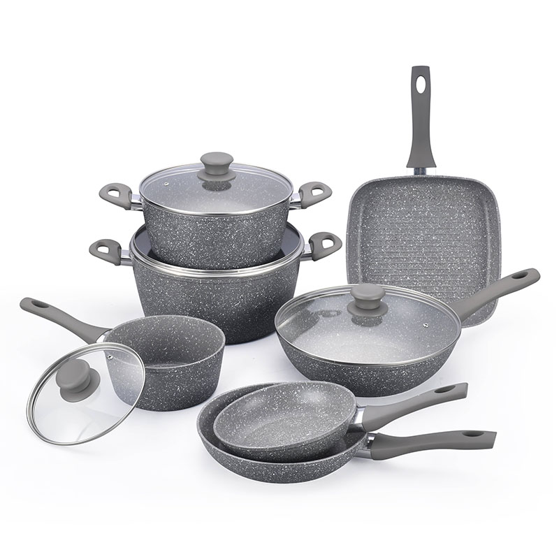 مجموعات أدوات طبخ مزورة الرخام الكلاسيكية