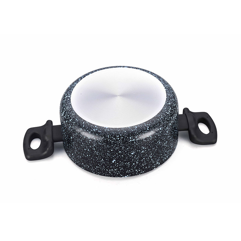 أواني طبخ أسود غير عصيدة مضغوطة