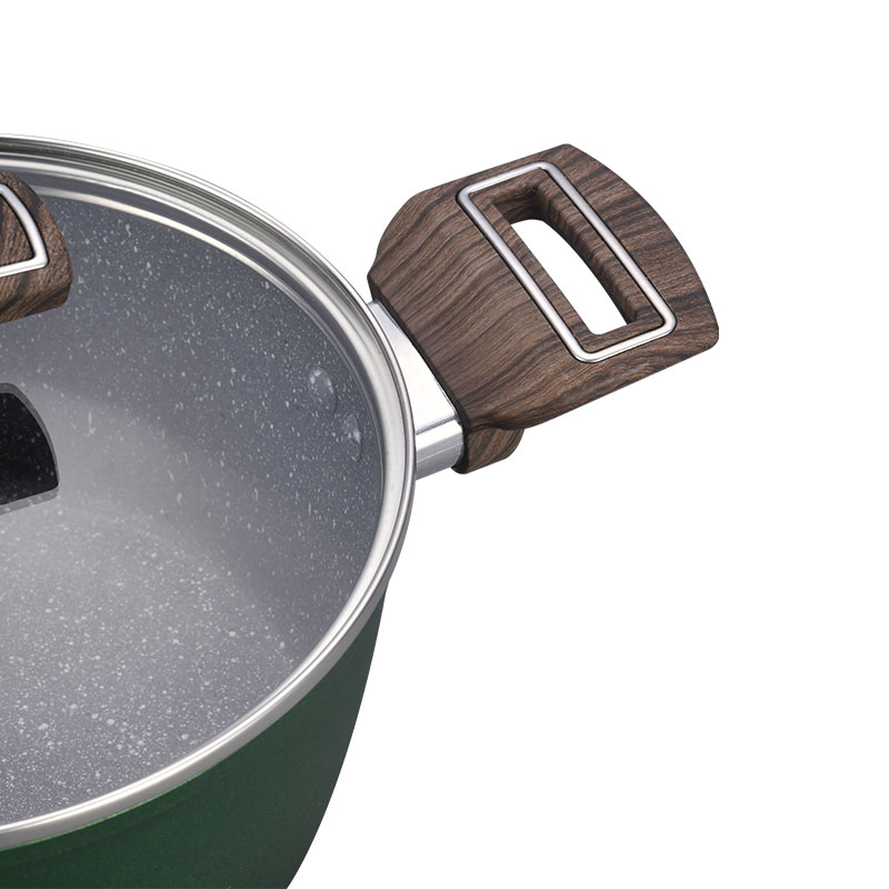 الحجر الرمادي الداكن غير العصي أواني الطهي مزورة