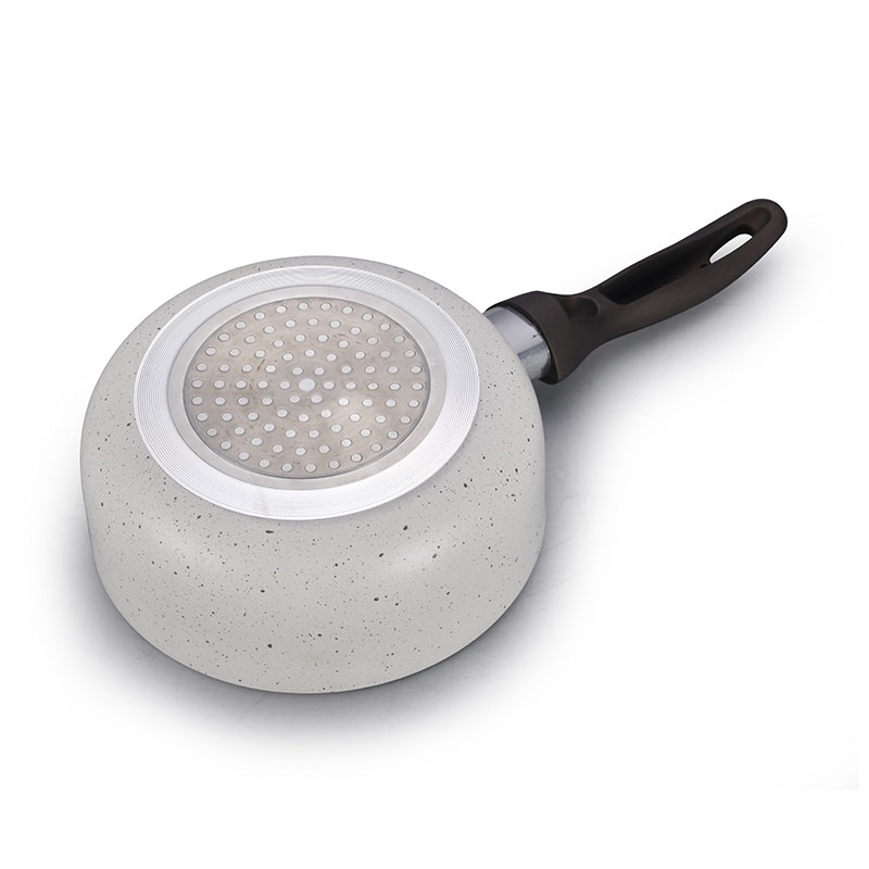 Gray Home Pan غير عصا مضغوطة مع غطاء