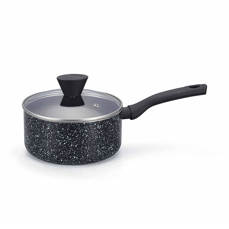 أواني طبخ أسود غير عصيدة مضغوطة