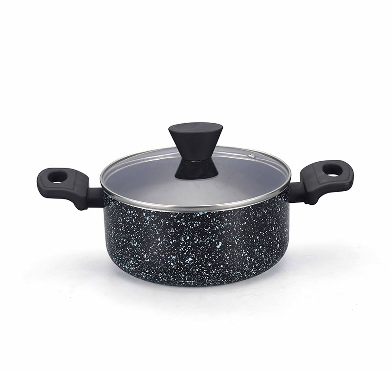 أواني طبخ أسود غير عصيدة مضغوطة