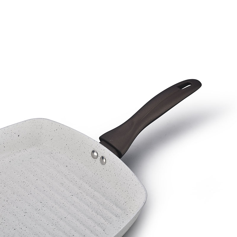 Gray Home Pan غير عصا مضغوطة مع غطاء