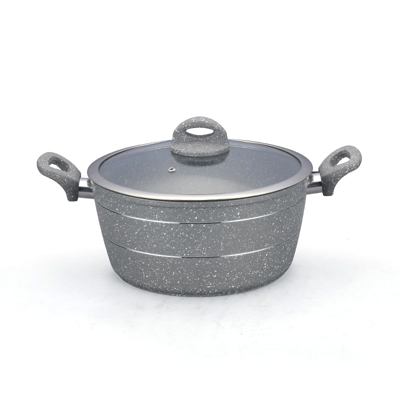 أدوات طبخ مقلاة غير عصا مع نقاط بيضاء