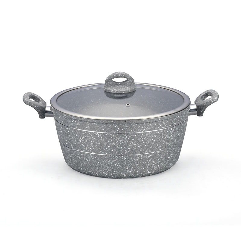 أدوات طبخ مقلاة غير عصا مع نقاط بيضاء