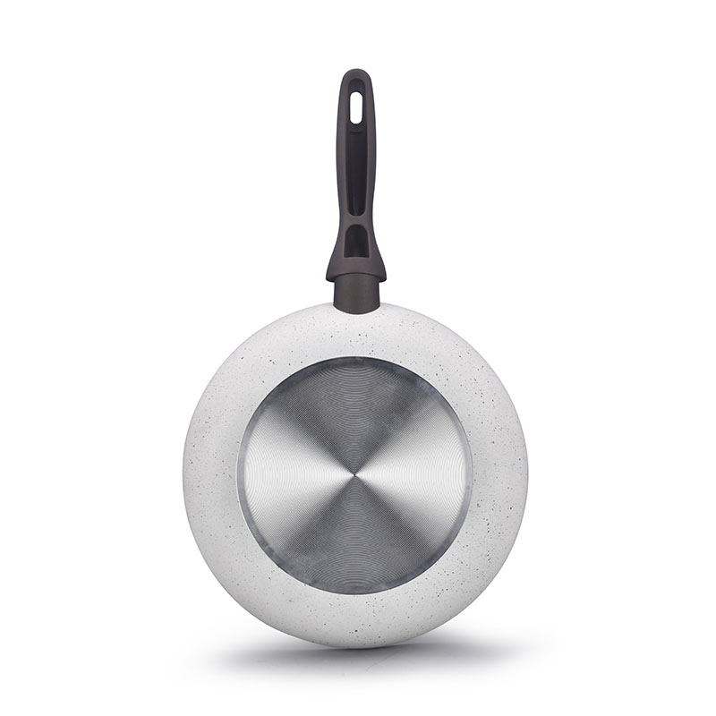 Gray Home Pan غير عصا مضغوطة مع غطاء