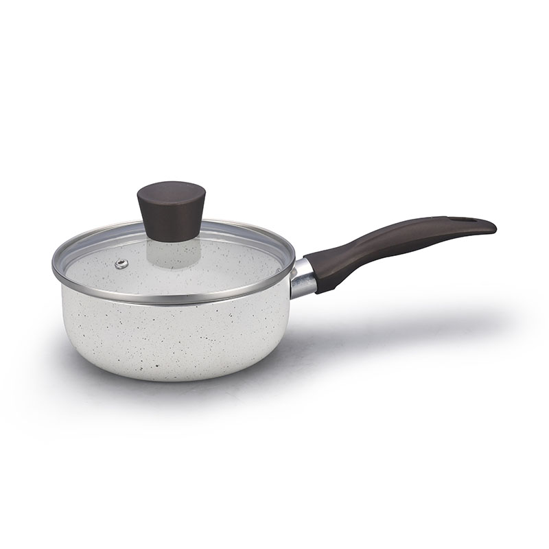 Gray Home Pan غير عصا مضغوطة مع غطاء