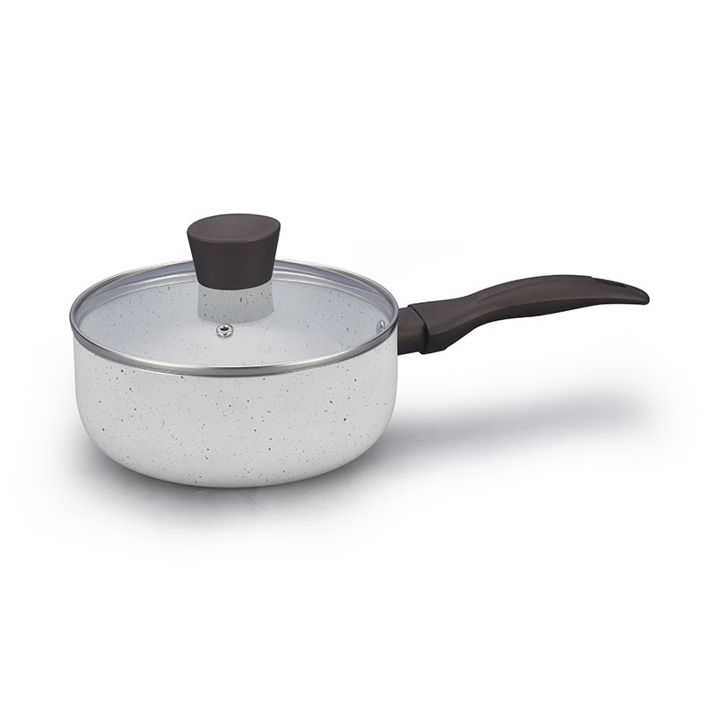 Gray Home Pan غير عصا مضغوطة مع غطاء