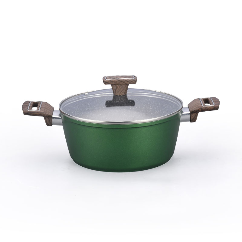 الحجر الرمادي الداكن غير العصي أواني الطهي مزورة