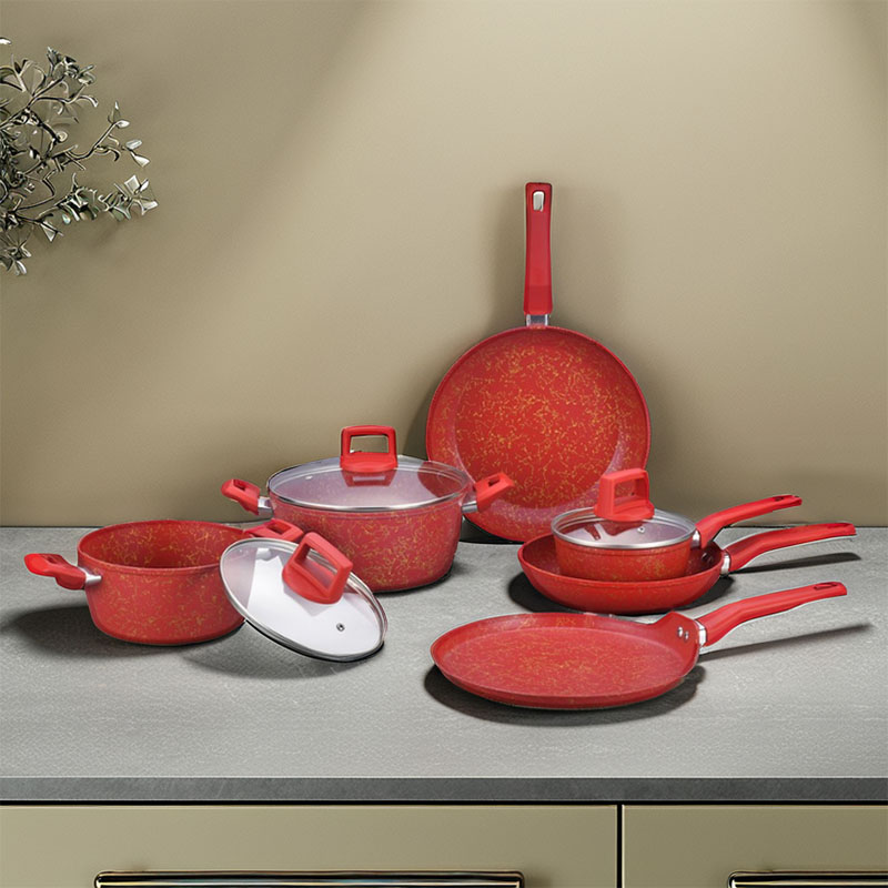 Telamon Red Golden Thread Weave Weave Design Set