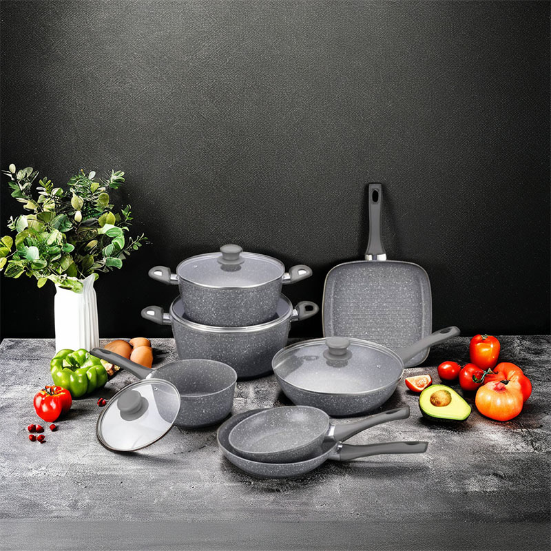 مجموعات أدوات طبخ مزورة الرخام الكلاسيكية