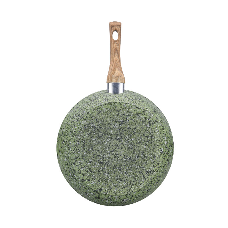 الرخام مزور أدوات طبخ غير عصا مع الحبوب الخشبية