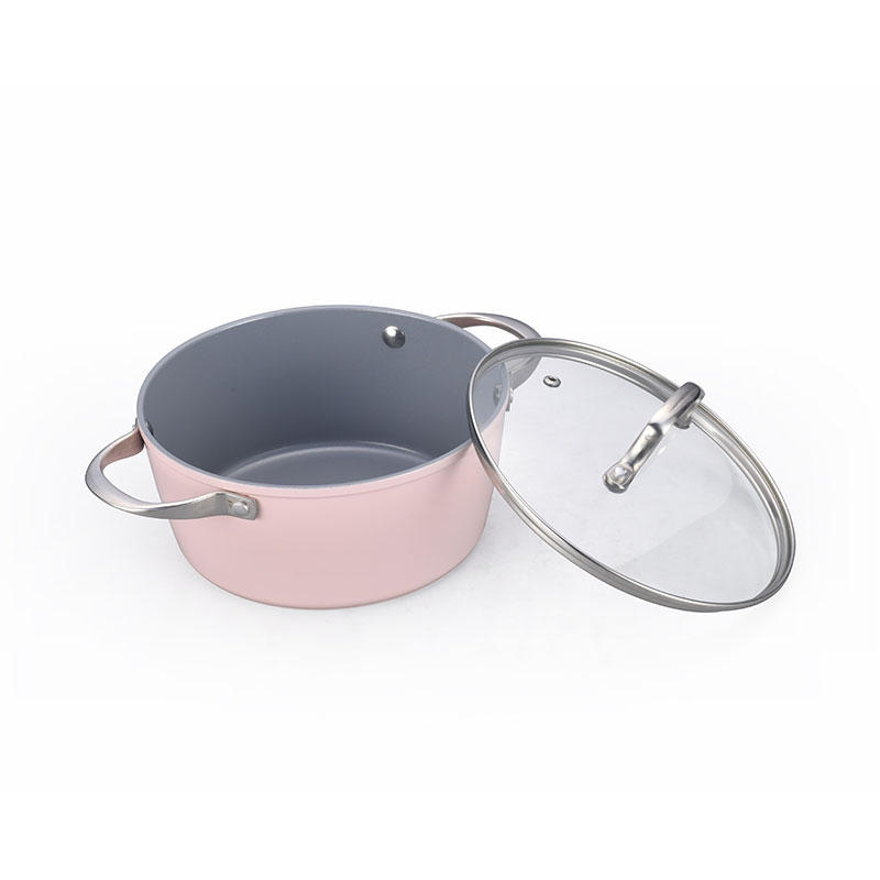 وعاء خزفي من الفولاذ المقاوم للصدأ مجموعة أدوات طبخ مزورة