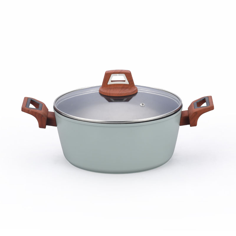 مقبض الخشب أواني الألومنيوم والمقالي أدوات طبخ مزورة