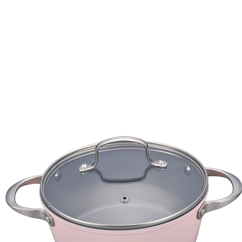 وعاء خزفي من الفولاذ المقاوم للصدأ مجموعة أدوات طبخ مزورة