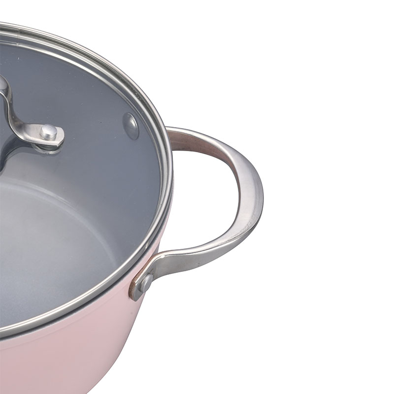 وعاء خزفي من الفولاذ المقاوم للصدأ مجموعة أدوات طبخ مزورة