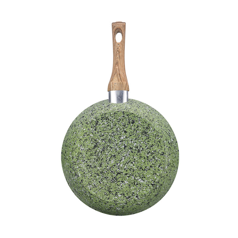 الرخام مزور أدوات طبخ غير عصا مع الحبوب الخشبية